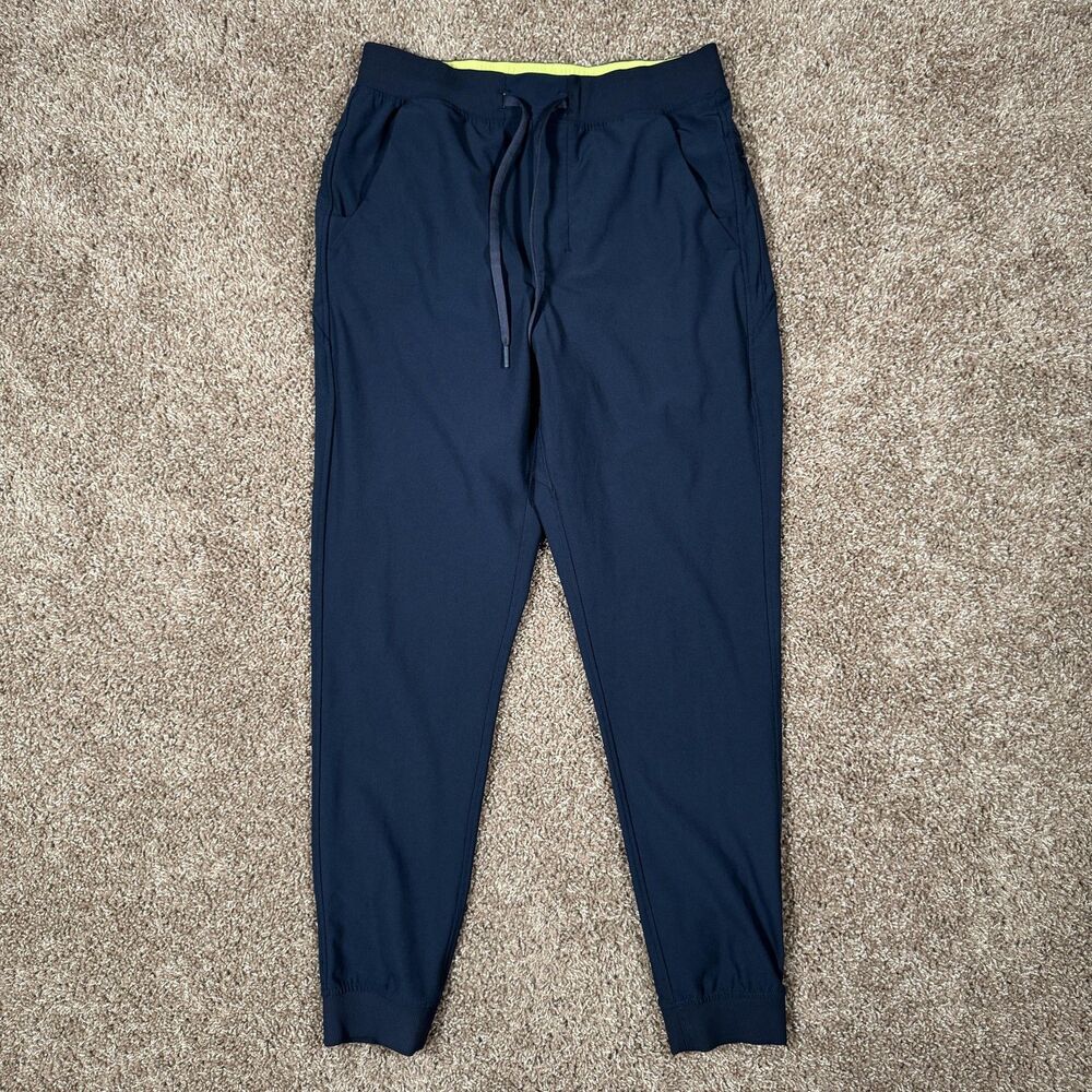 Birddogs Jogger Pants Mens Large Blue Elastic Waist Pockets Athletic